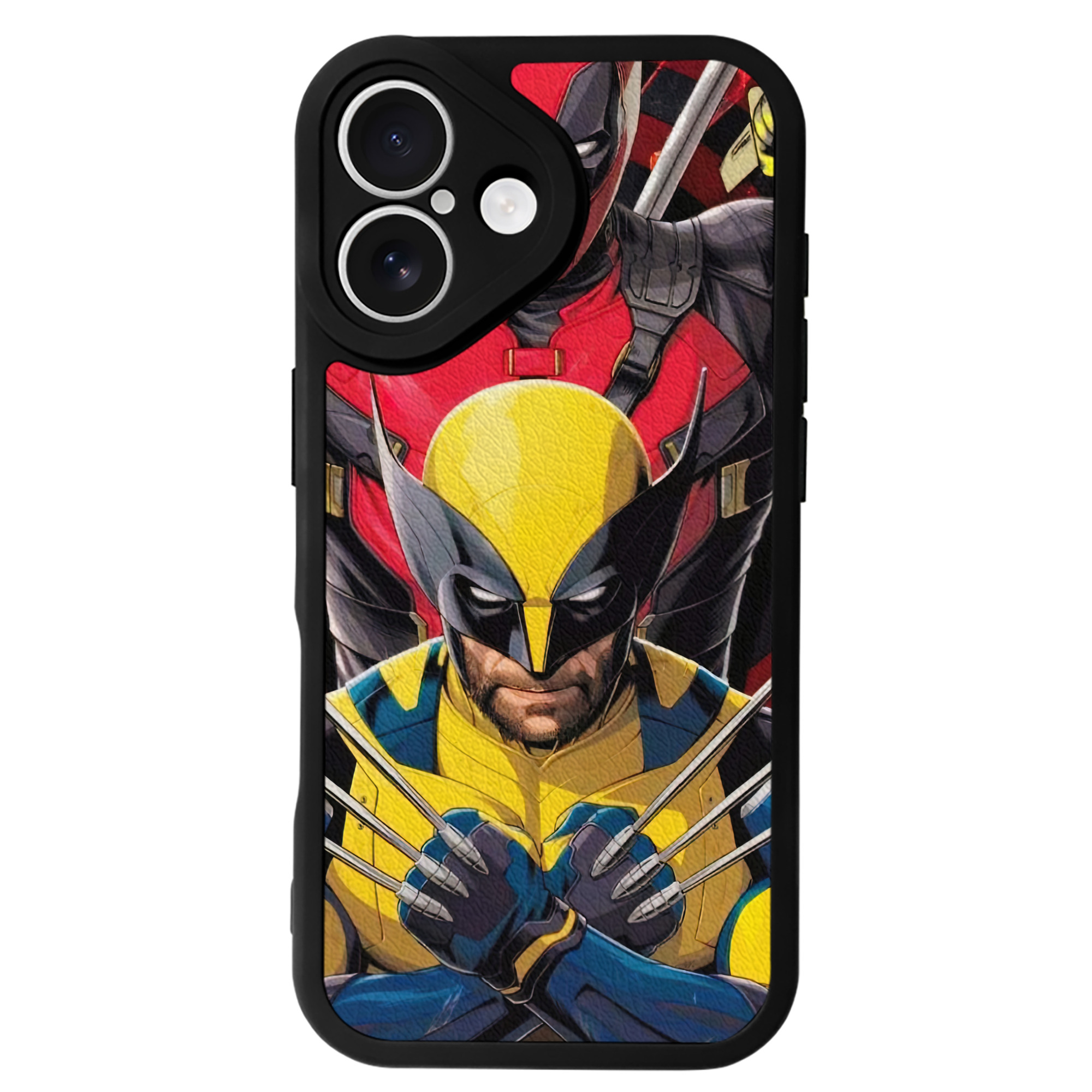 （画像用） Deadpool デッドプール 【iPhone 16シリーズ対応】シリコンスマホケース（レザー調） 材質：シリコン